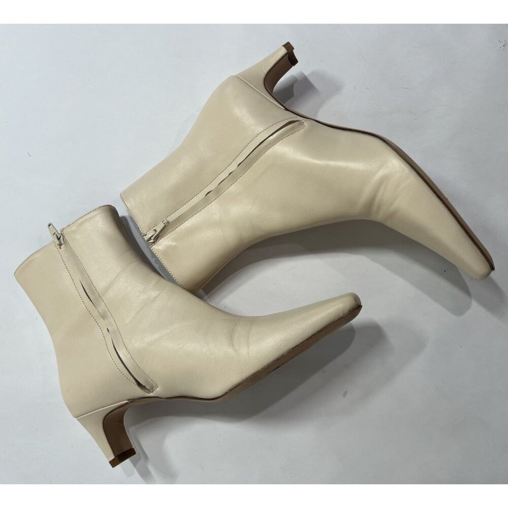 STAUD Wally Ankle Boots in Cream - Picture 10 of 11